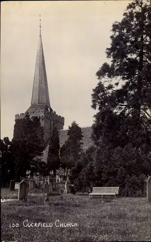 Ak Cuckfield West Sussex, Church, Cemetery