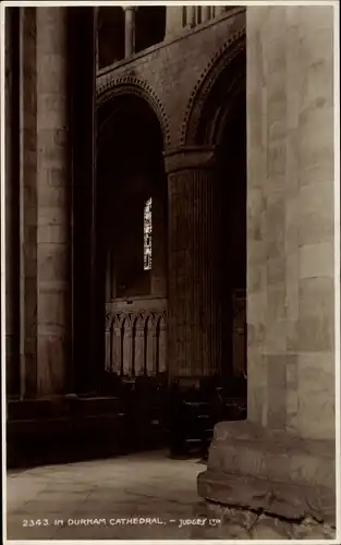 Ak Durham North East England, Cathedral, Interior view