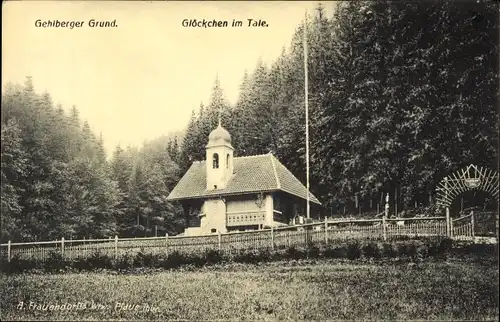 Ak Gehlberg in Thüringen, Glöckchen im Tale, Waldpartie