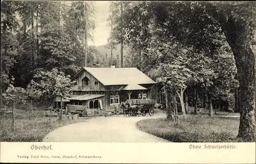 Ak Oberhof Thüringer Wald, Obere Schweizerhütte