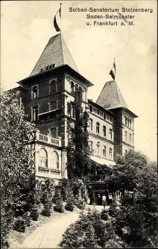 Ak Bad Soden Salmünster in Hessen, Sanatorium Stolzenberg