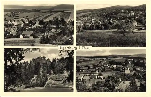 Ak Elgersburg in Thüringen, Hirtenberg, Körnbachtal, Lesehalle, Totenstein, Mönchheide
