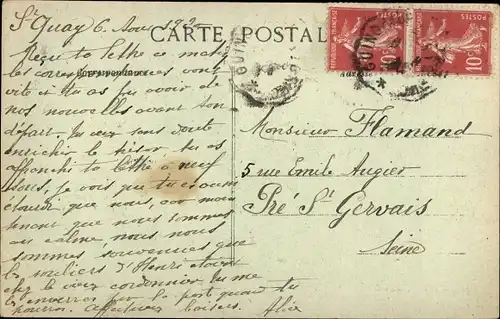 Ak Saint Quay Cotes d'Armor, La Plage