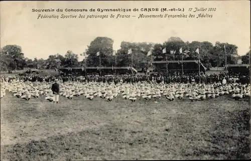 Ak Cande Maine et Loire, Federation Sportive des patronages de France, Mouvements d'ensemble