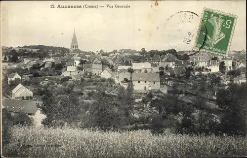 Ak Auzances Creuse, Vue Generale
