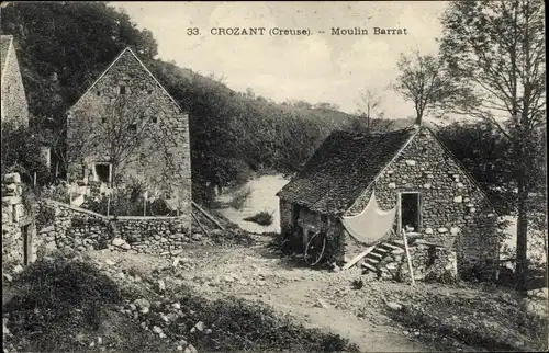 Ak Crozant Creuse, Moulin Barrat