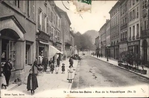 Ak Salins les Bains Jura, Rue de la République