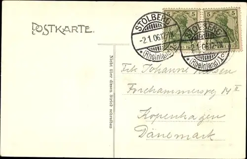 Ak Stolberg Südharz, Steinfeld, Rolandshaus und Kirchhof v. d. Stollberger Hecke aus gesehen