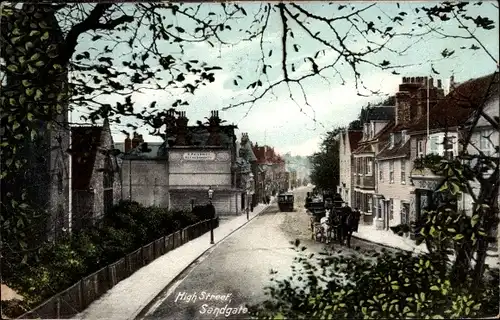 Ak Sandgate Kent England, High Street