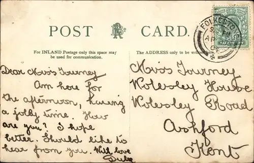 Ak Sandgate Kent England, High Street