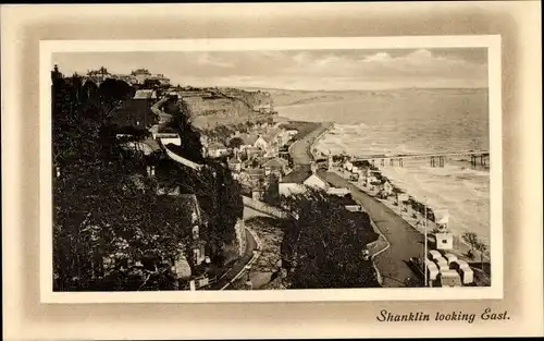 Ak Shanklin Isle of Wight South East England, Village looking East