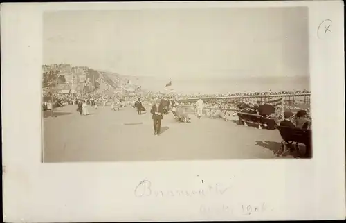 Foto Ak Bournemouth South West England, Promenade