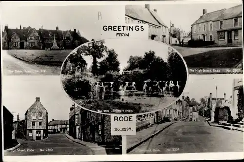 Ak Rode South West England, The High Street, The Green, Rinder