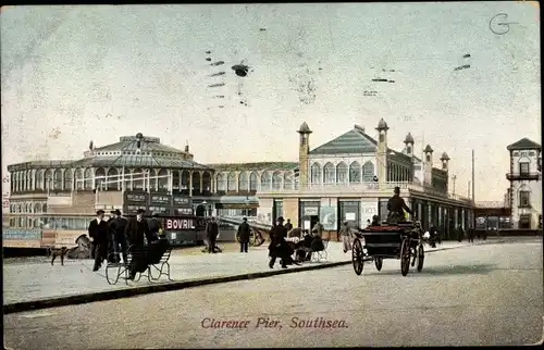 Ak Southsea Portsmouth South East England, Clarence Pier