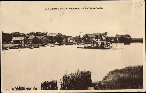 Ak Southwold East England, Walberswick Ferry