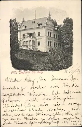 Ak Starnberg in Oberbayern, Villa Dederer