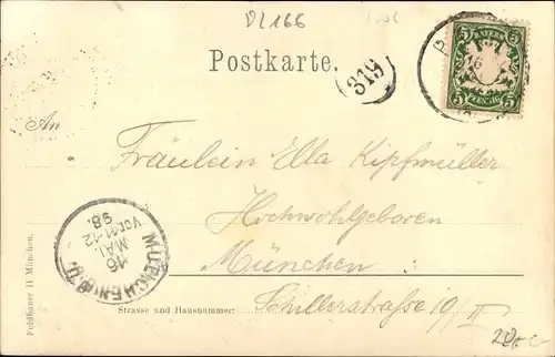 Litho Gräfelfing in Oberbayern, Waldrestauration