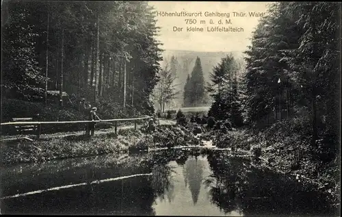 Ak Gehlberg in Thüringen, Kleiner Löffeltalteich