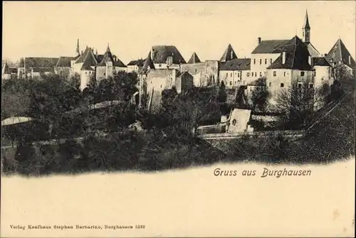 Ak Burghausen an der Salzach Bayern, Königliche Burg