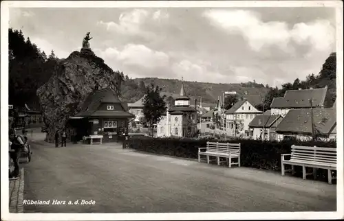 Ak Rübeland Oberharz am Brocken, Dorfpartie