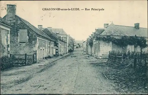 Ak Chalonnes sous le Lude Maine-et-Loire, Rue Principale