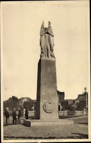 Ak Elisabethville Yvelines, Le Monument, Amitie Franco Belge