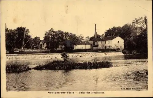 Ak Montpon sur l'Isle, Usine des Moulineaux