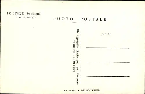 Ak Bugue Dordogne, Vue generale