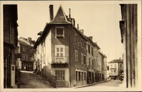 Ak Morestel Isère, Grande Rue