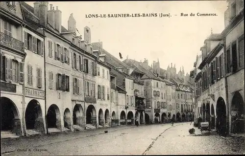 Ak Lons le Saunier Jura, Rue du Commerce