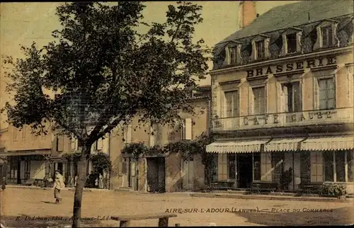 Ak Aire-sur-l'Adour Landes, Place du Commerce