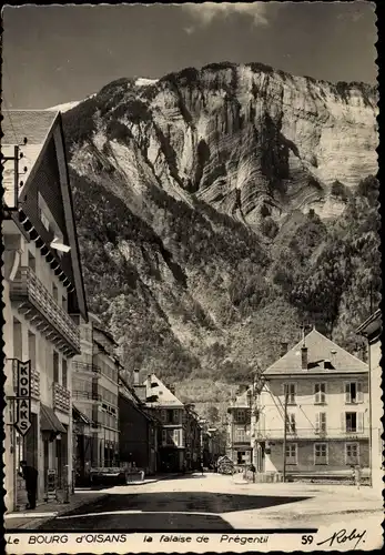 Ak Le Bourg d'Oisans Isère, la Falaise de Prégentil