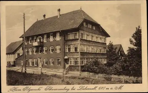 Ak Schwarzenberg Bad Liebenzell im Schwarzwald, Heim Pilgerruhe