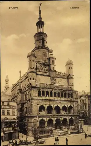 Ak Poznań Posen, Rathaus