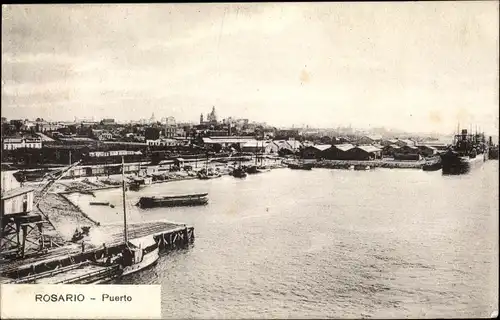 Ak Rosario Argentinien, Puerto
