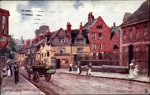 Künstler Ak Flower, Charles, Nottingham East Midlands England, Friar Lane