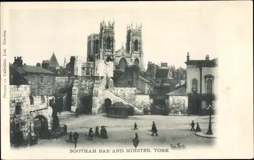 Ak York Yorkshire England, Bootham Bar and Minster