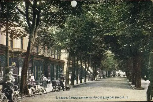 Ak Cheltenham South West England, Promenade from North