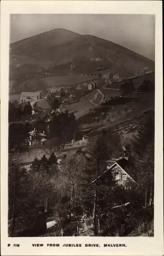 Ak Malvern West Midlands, View from Jubilee Drive
