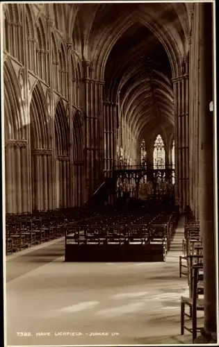 Ak Lichfield West Midlands, Cathedral, Nave, Judges 7322