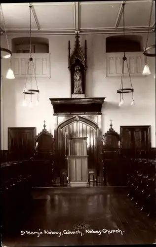 Foto Ak Colwich West Midlands, St. Mary's Abbey, Abbey Church