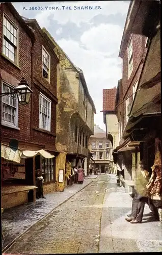 Ak York Yorkshire England, The Shambles