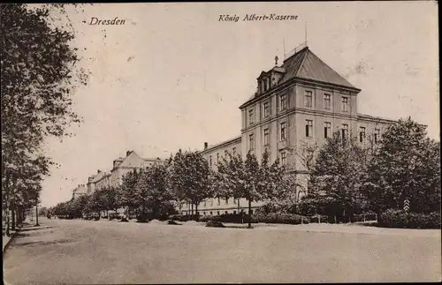 Ak Dresden Neustadt, König Albert Kaserne