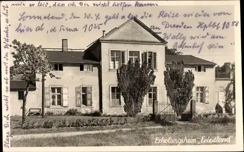 Ak Pirna an der Elbe, Erholungsheim Friedland