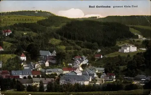 Ak Bad Gottleuba Berggießhübel, Ort mit Umgebung, Klein Tirol