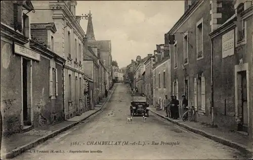 Ak Chambellay Maine-et-Loire, Rue Principale