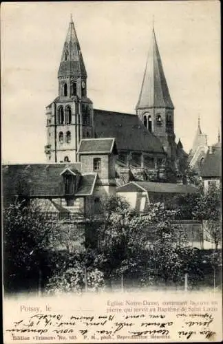 Ak Poissy Yvelines, Eglise Notre Dame