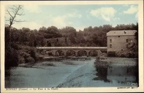 Ak Bonnat Creuse, Le Pont a la Chatte