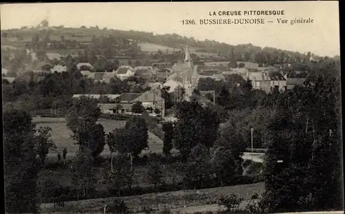 Ak Bussière Dunoise Creuse, Vue generale