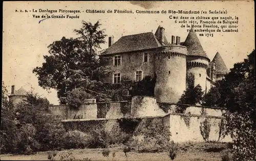Ak Sainte Mondane Dordogne, Chateau de Fenelon